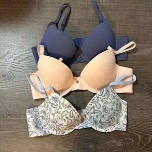 3 Pack of Lucky Brand bra 
Size 34B